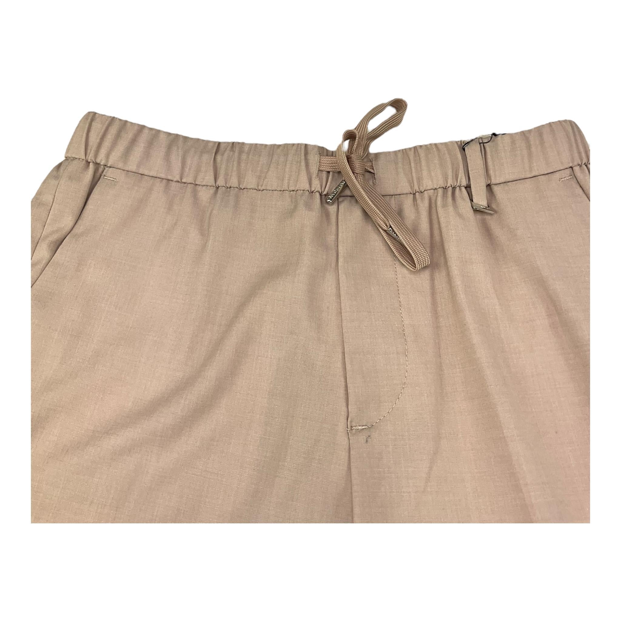 I'M Brian Pantalone Tinta Unita con Elastico In Vita per Bambino PA3269J CIPRIA I'M BRIAN 