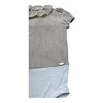 Le Bebe Body Camicia Mezza Manica Tinta Unita per Neonata LBG6382 BEIGE LE BEBE 