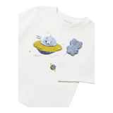 MAYORAL shirt girocollo tinta unita con stampa in contrasto Bianco per Neonato 2043 BIANCO MAYORAL 