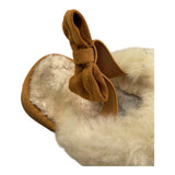 MONNALISA ciabatta tinta unita con strass scamosciata Beige per Bambina 8CD002 BEIGE MONNALISA 
