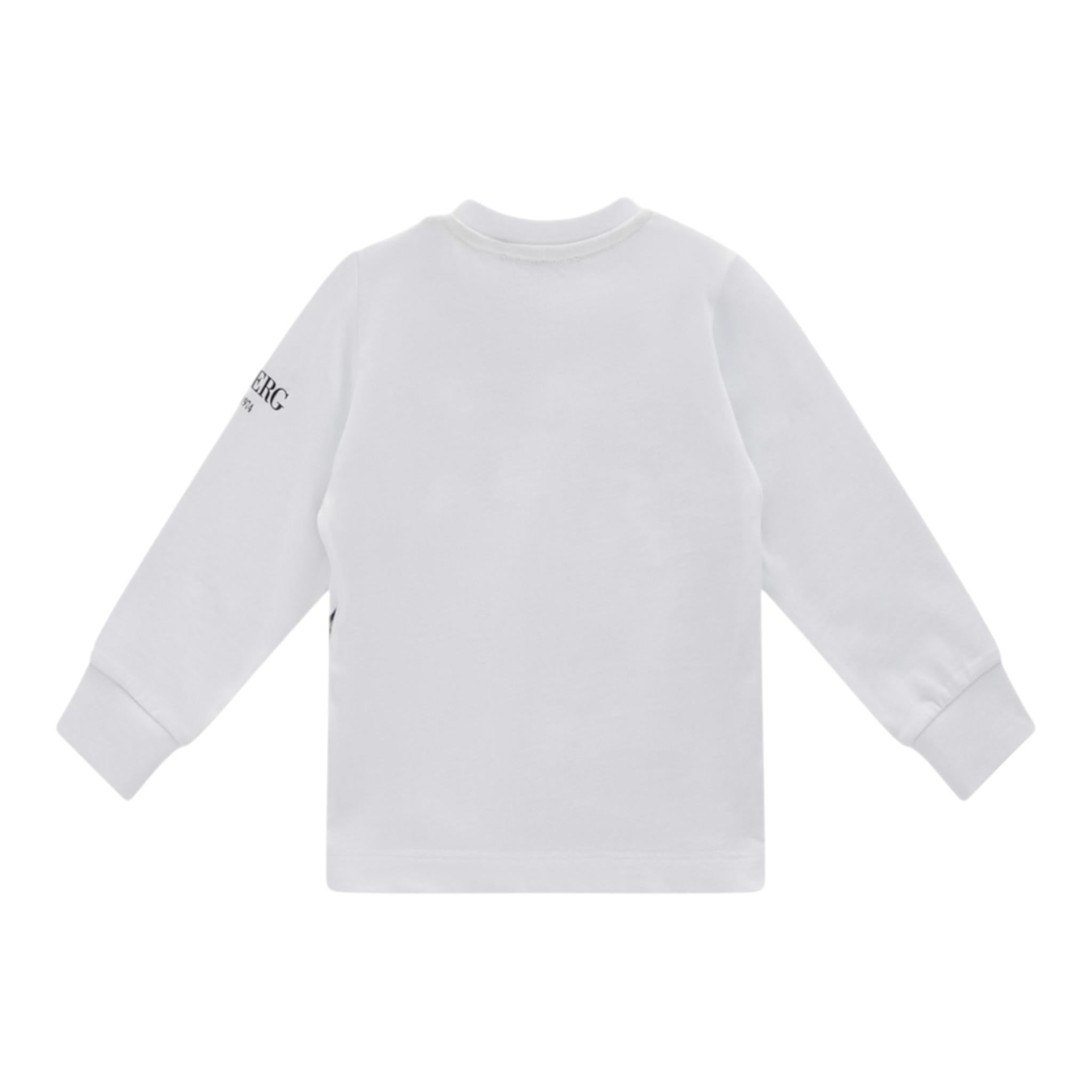 ICEBERG shirt girocollo tinta unita con stampa in contrasto Bianco per Neonato TSICE5321B BIANCO ICEBERG 