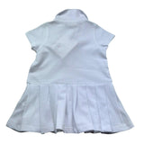 K-Way Abito Tinta Unita Mezza Manica con Logo per Neonata K8151TW BIANCO K-WAY 
