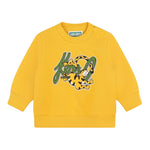 KENZO felpa gircollo tinta unita con stampa Giallo per Bambino K60500J GIALLO KENZO 
