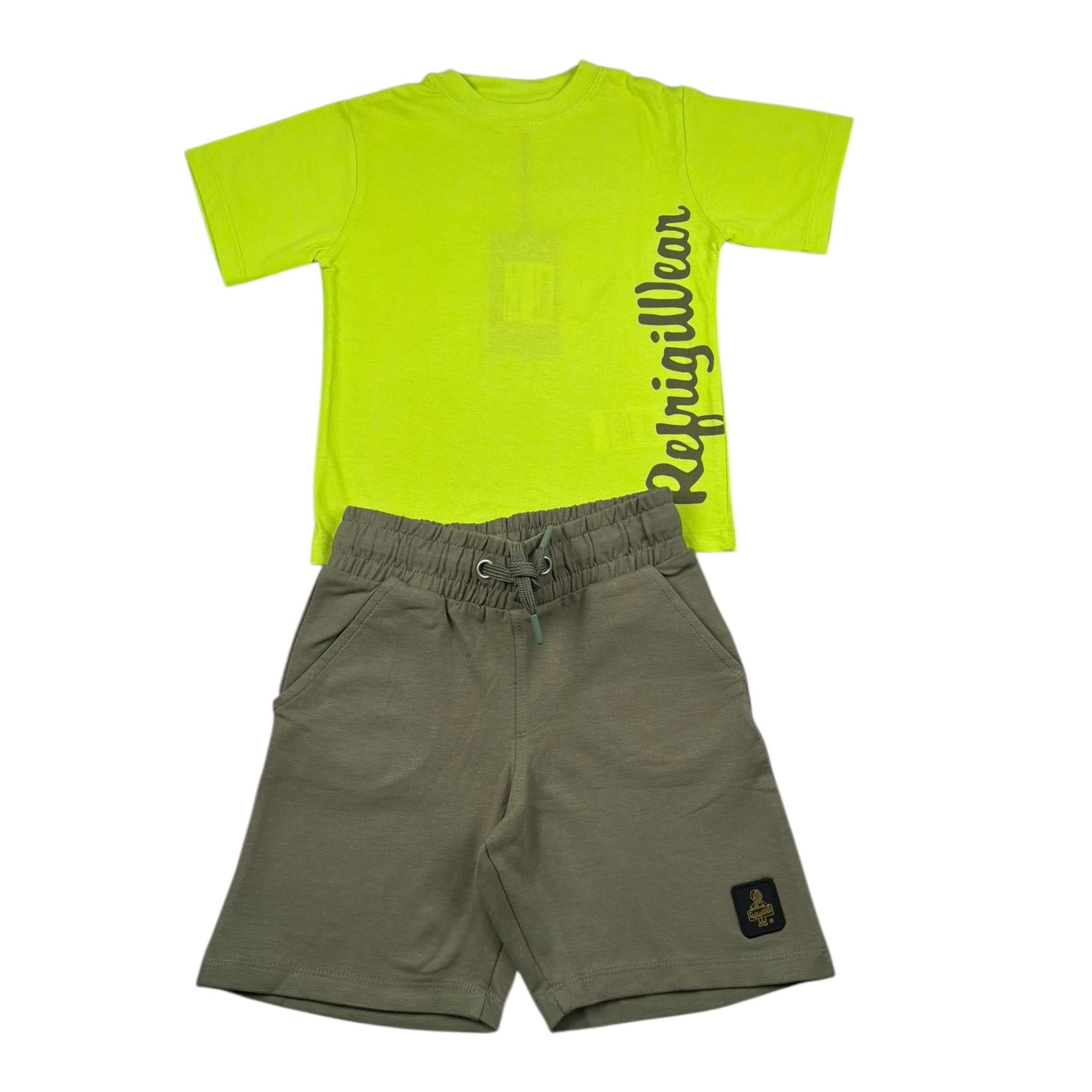 Refrigiwear Completo 2 Pezzi T-Shirt-Bermuda per Neonato R1100W25N VERDE REFRIGIWEAR 