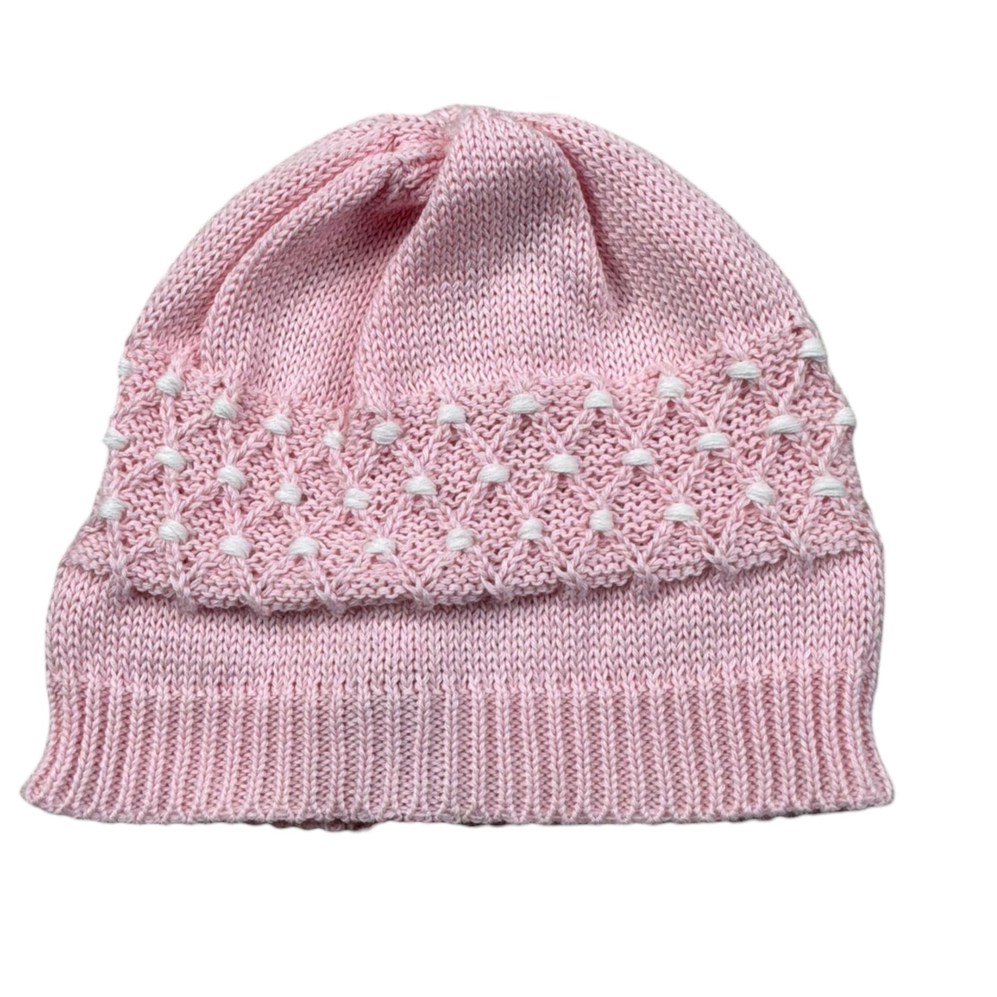 Scaldacuore Cappello Tinta Unita Maglia per Neonata PS14FPE24 ROSA SCALDACUORE 