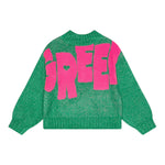 BillIEBLUSH maglia girocollo tinta unita cn stampe in contrasto Verde per Bambina U20459 VERDE BillIEBLUSH 