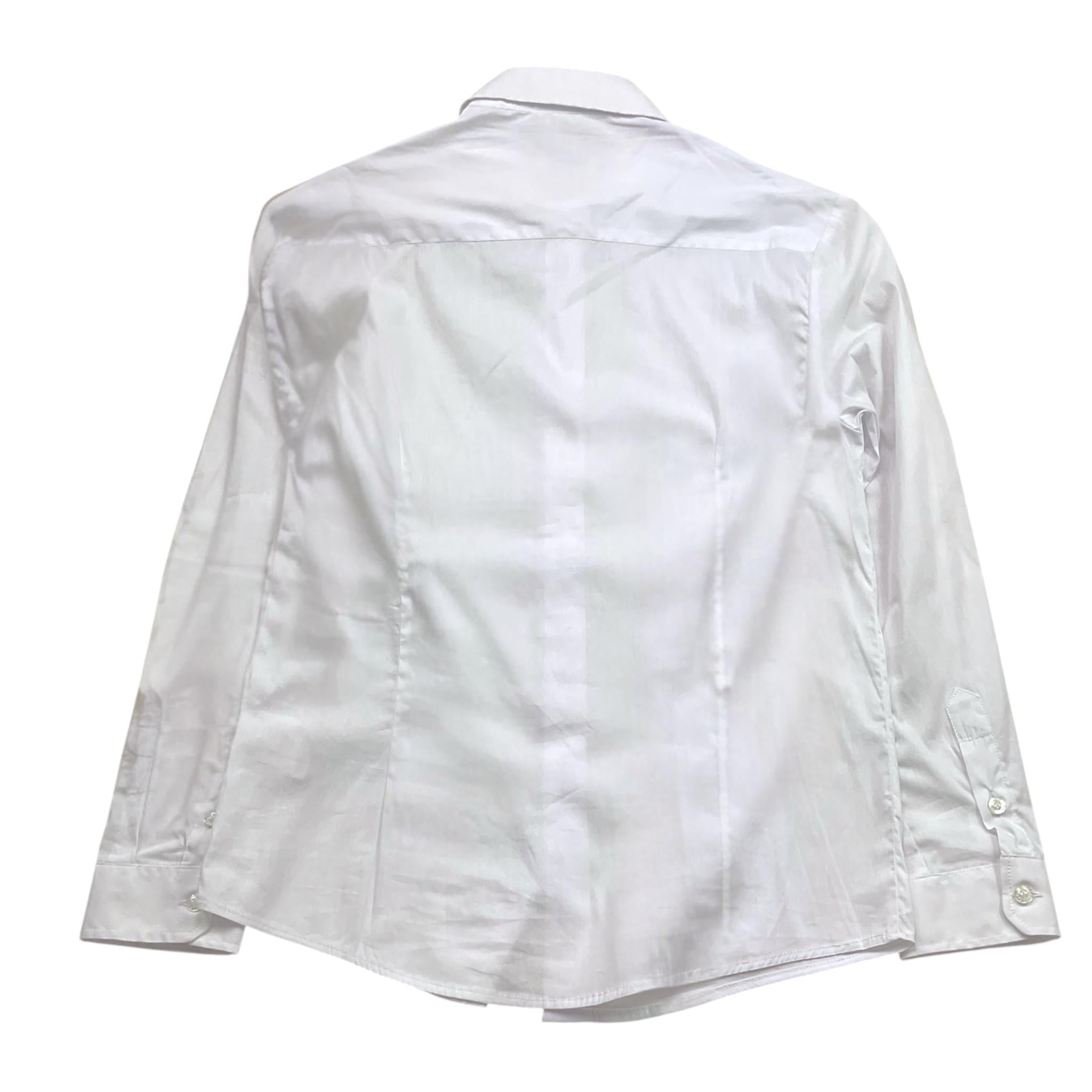 Carlo Pignatelli Camicia Tinta Unita Manica Lunga per Bambino FHJDBJ BIANCO CARLO PIGNATELLI 