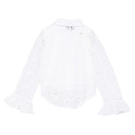 Twinset Set Camicia-Canotta tinta unita Traforata Bianco per Bambina 251GJ2QR0X BIANCO TWINSET 