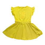 Liu Jo Abito Giromanica Tinta Unita con Stampa per Neonata KA4090N GIALLO LIU JO 