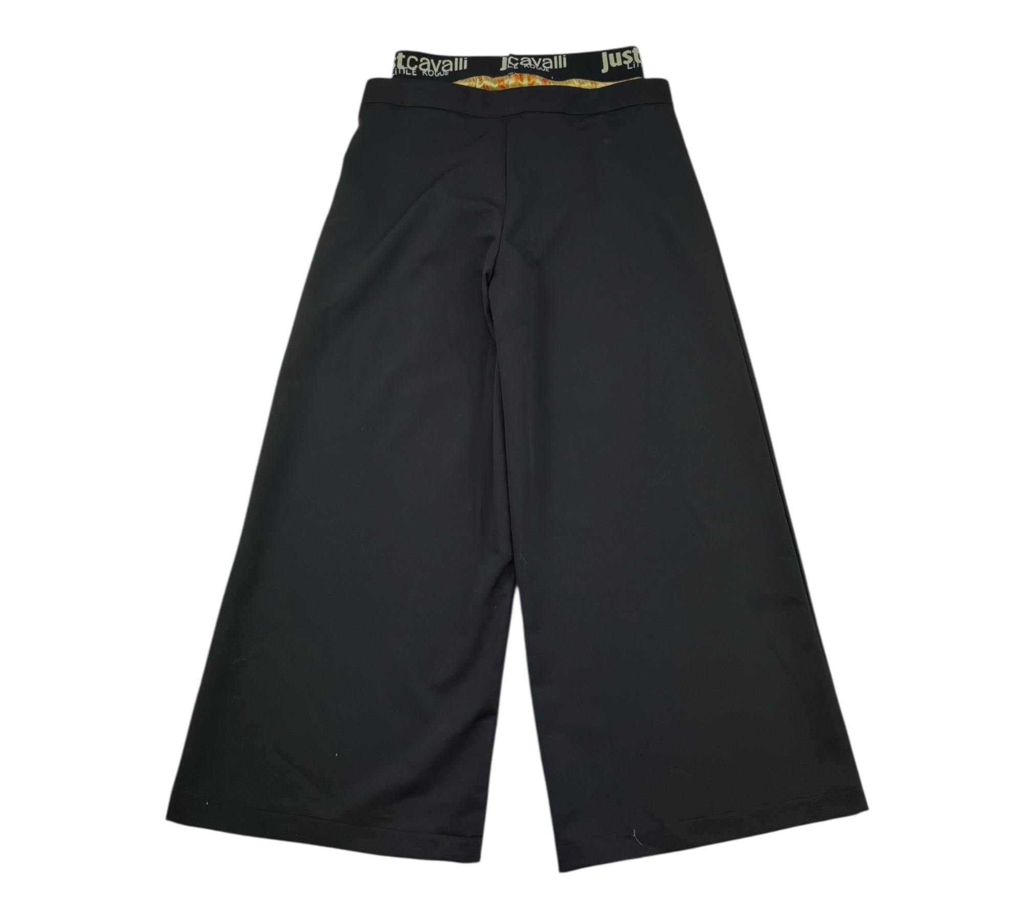 Just Cavalli Pantalone Palazzo Tinta Unita per Bambina JGP26193PA NERO JUST CAVALLI 