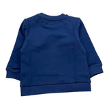 Bikkembergs Felpa Chiusa Girocollo Tinta Unia con Stampa per Neonato BK1616 BLU BiKKEMBERGS 