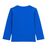 GUESS shirt girocollo tinta unita con stampa Cobalto per Neonato N4YI13K8HM4NX COBALTO GUESS 