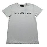 John Richmond T-Shirt Girocollo Tinta Unita con Logo per Bambino RBP26008TS GRIGIO JOHN RICHMOND 