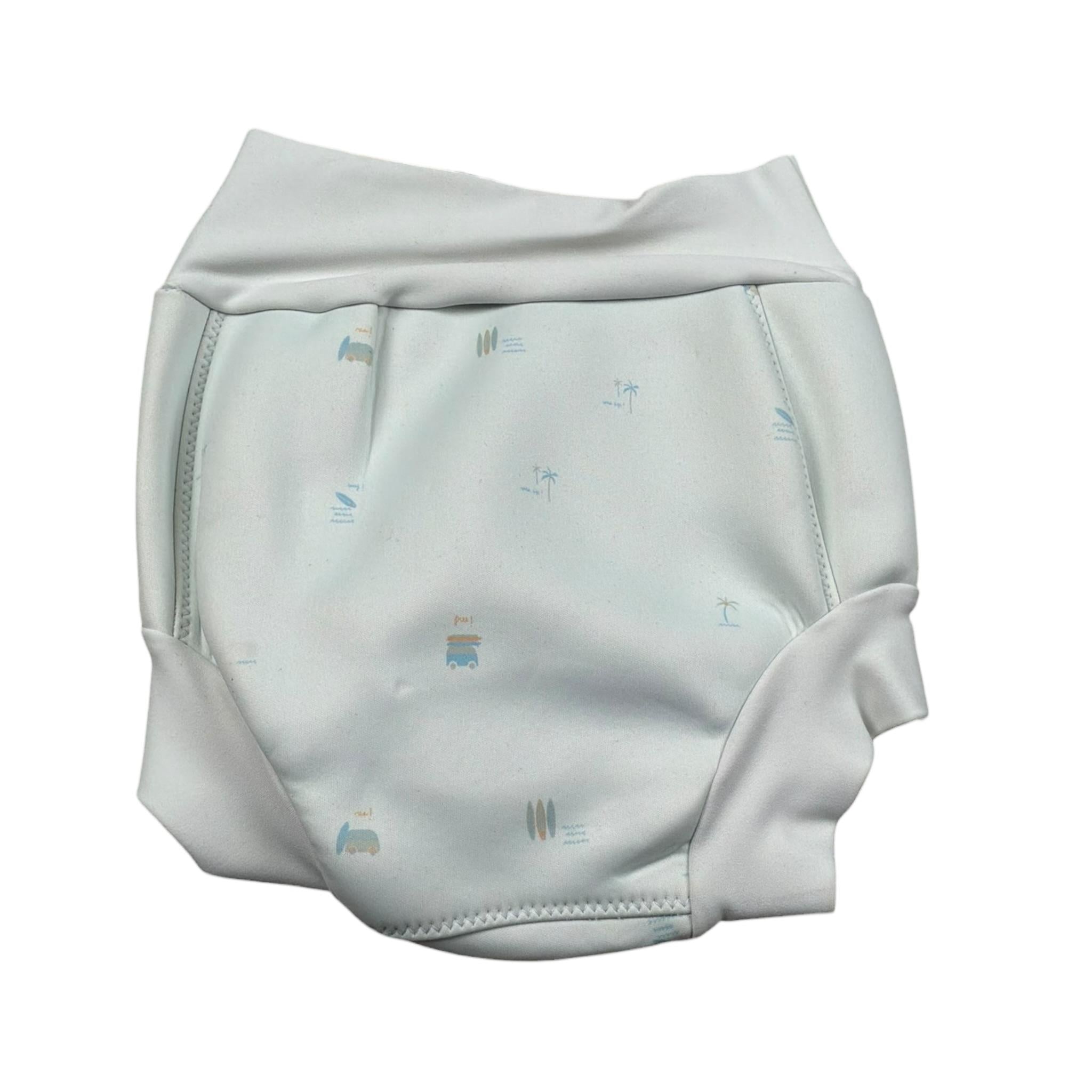 Bamboom+Babies Costume Pannolino Contenitivo Tinta Unita con Stampa per Neonato 7211 AZZURRO BAMBOOM+BABIES 