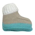 Juliana Babbucce Tricolore con Fantasia A Righe Azzurro per Neonato 25250 AZZURRO JULIANA 
