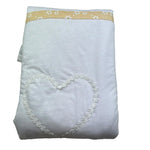 Isabel & Martinez Coperta Tinta Unita con Ricami per Neonata IM25N407 BIANCO ISABEL & MARTINEZ 