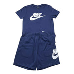 Nike t-shirt tinta unita con stampa per Bambino 86L596 BLU NIKE 