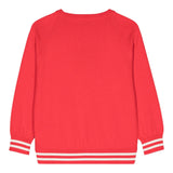 MOSCHINO maglia girocollo tinta unita con stampa orso Rosso per Bambino MYW00JXXJ ROSSO MOSCHINO 