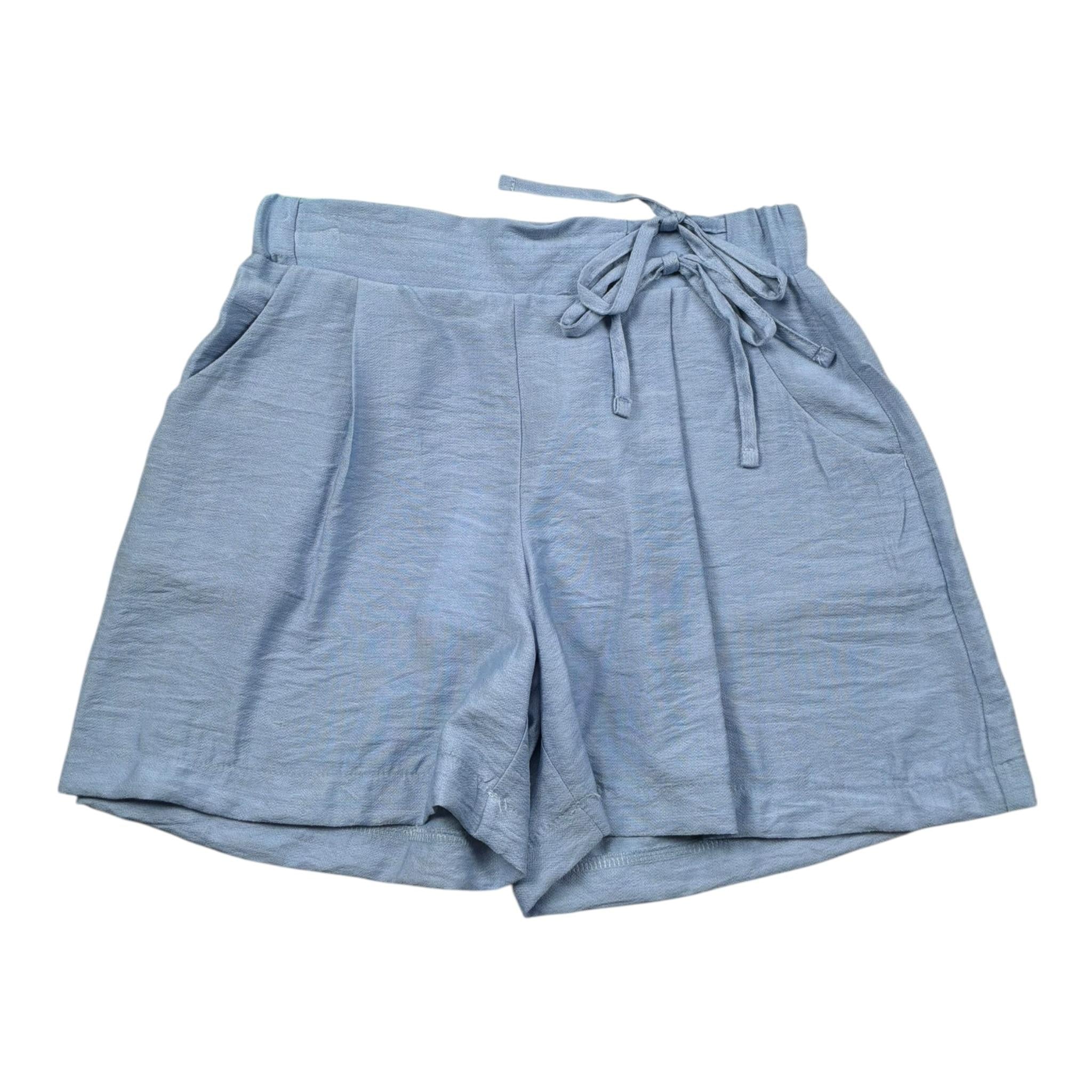 Meilisa Bai Short Tinta Unita con Elastico In Vita per Bambina FL6369 AZZURRO MEILISA BAI 