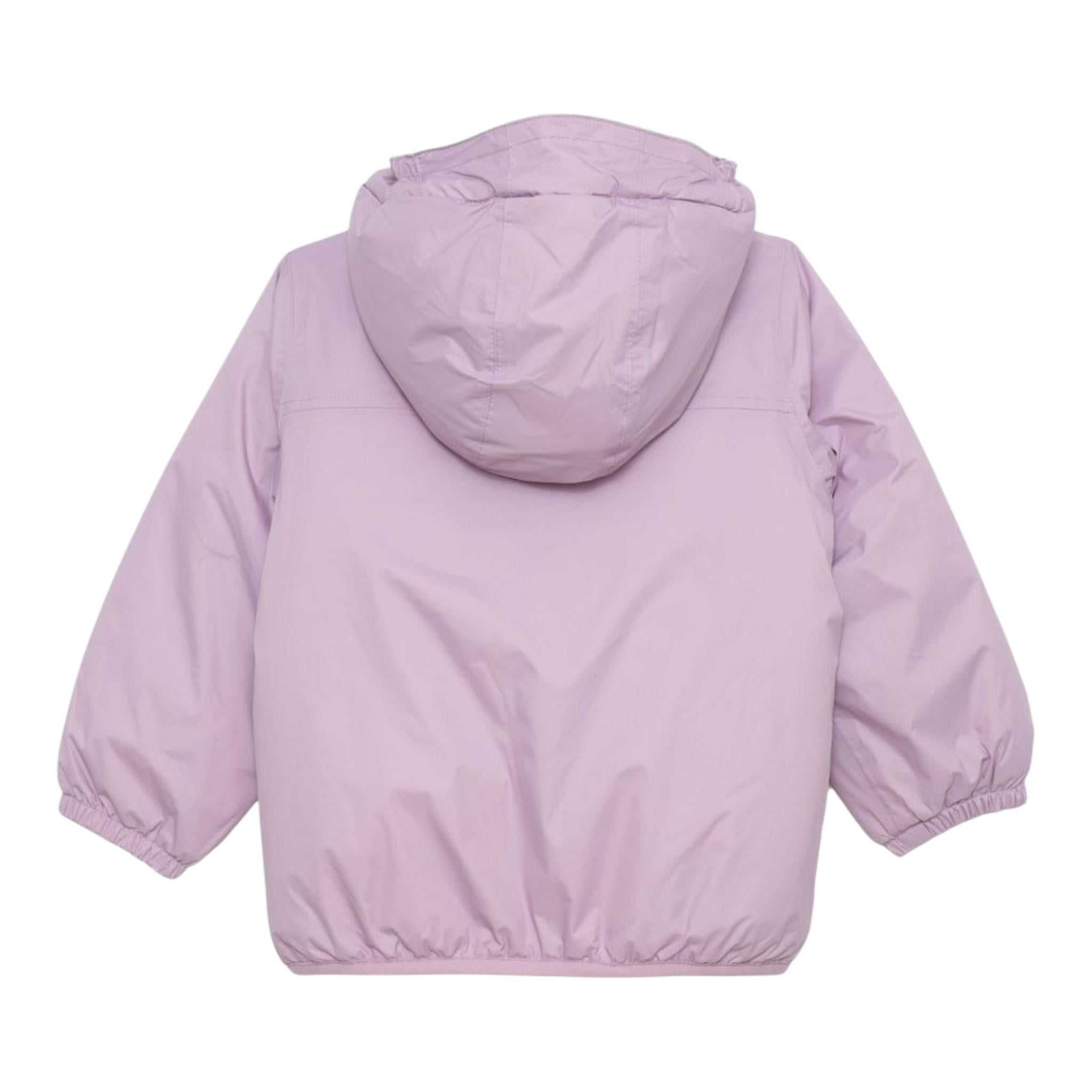 K-WAY giubbino tinta unita con cappuccio in contrasto Lilla per Neonata K61157WAXX LILLA K-WAY 