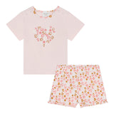 @Madilly 2-teiliges Set Rosa T-Shirt-Shorts für Baby Mädchen