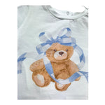 Le Bebe T-Shirt Girocollo Tinta Unita con Stampa per Neonata LBG6439 BIANCO LE BEBE 