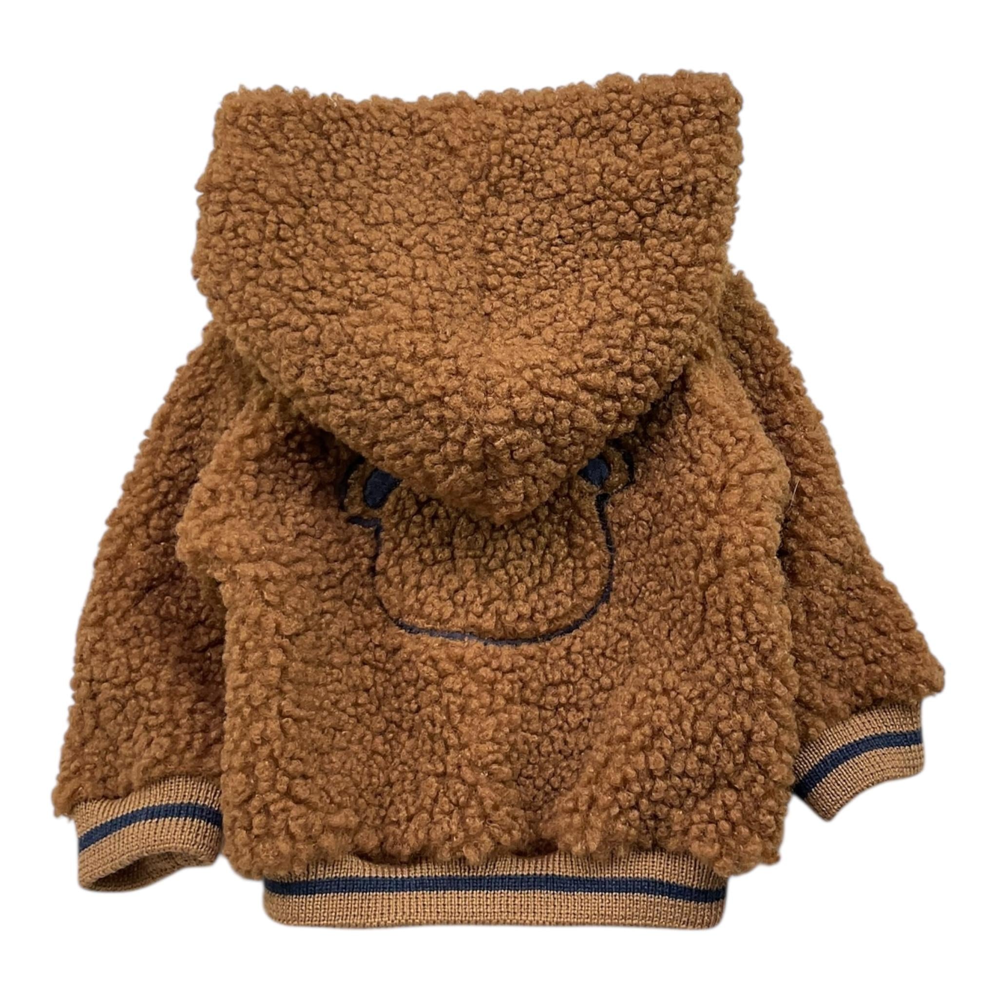 BARCELLINO giubbino modello teddy tinta unita con cappuccio Biscotto per Neonato 105410 BISCOTTO BARCELLINO 