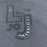 Liu Jo T-Shirt Girocollo Tinta Unita con Brillantini per Bambina GA5119 NERO LIU JO 