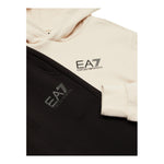EMPORIO ARMANI completo 2 pezzi felpa-pantalone bicolore Panna/nero per Bambino 8NBV54 PANNA/NERO EMPORIO ARMANI 