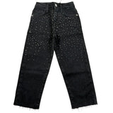 John Richmond Jeans Tinta Unita con Brillantini per Bambina RGA24015JE NERO JOHN RICHMOND 