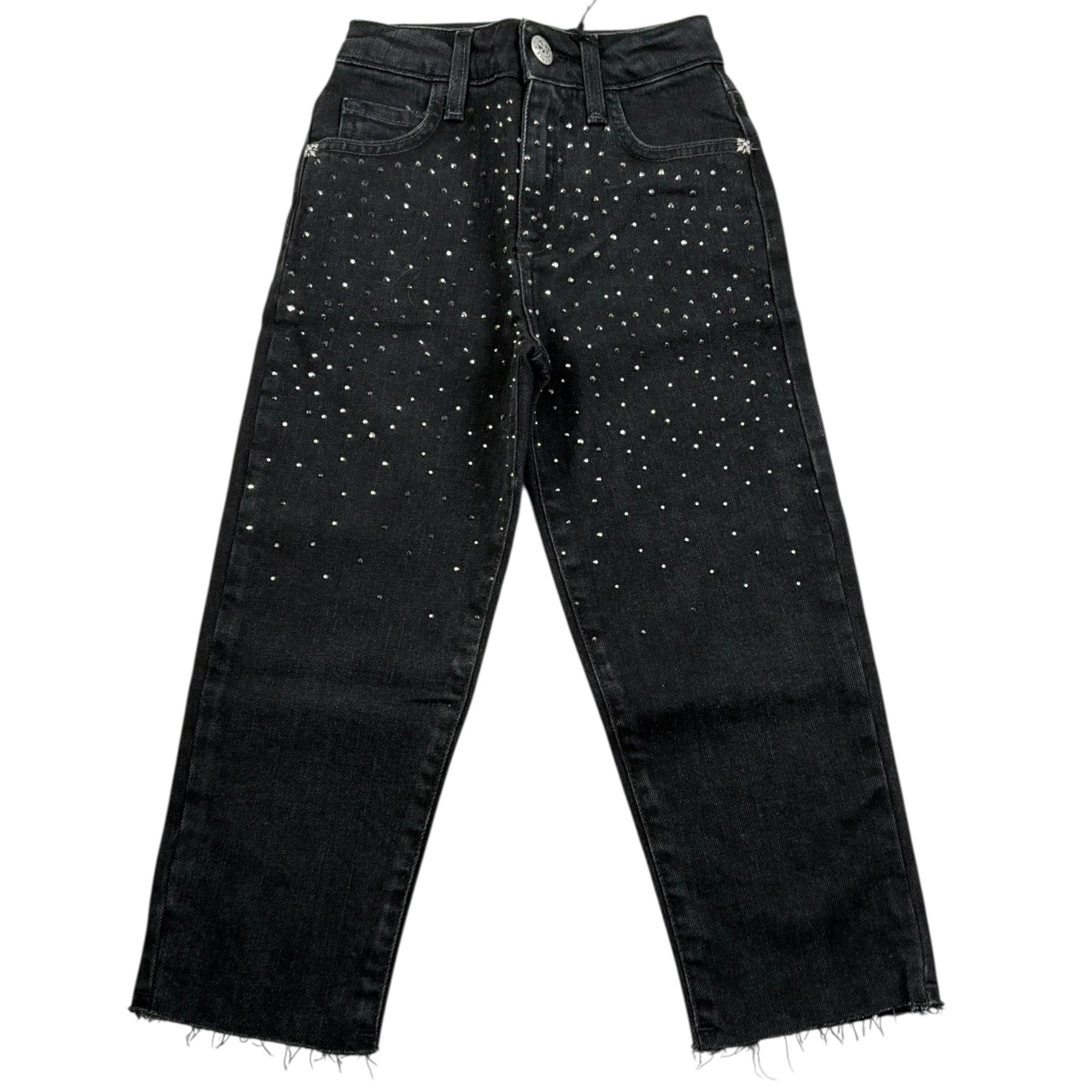 John Richmond Jeans Tinta Unita con Brillantini per Bambina RGA24015JE NERO JOHN RICHMOND 