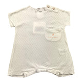 Not Only Monday Baby Mädchen Einfarbiger Strampler mit halben Ärmeln Creme