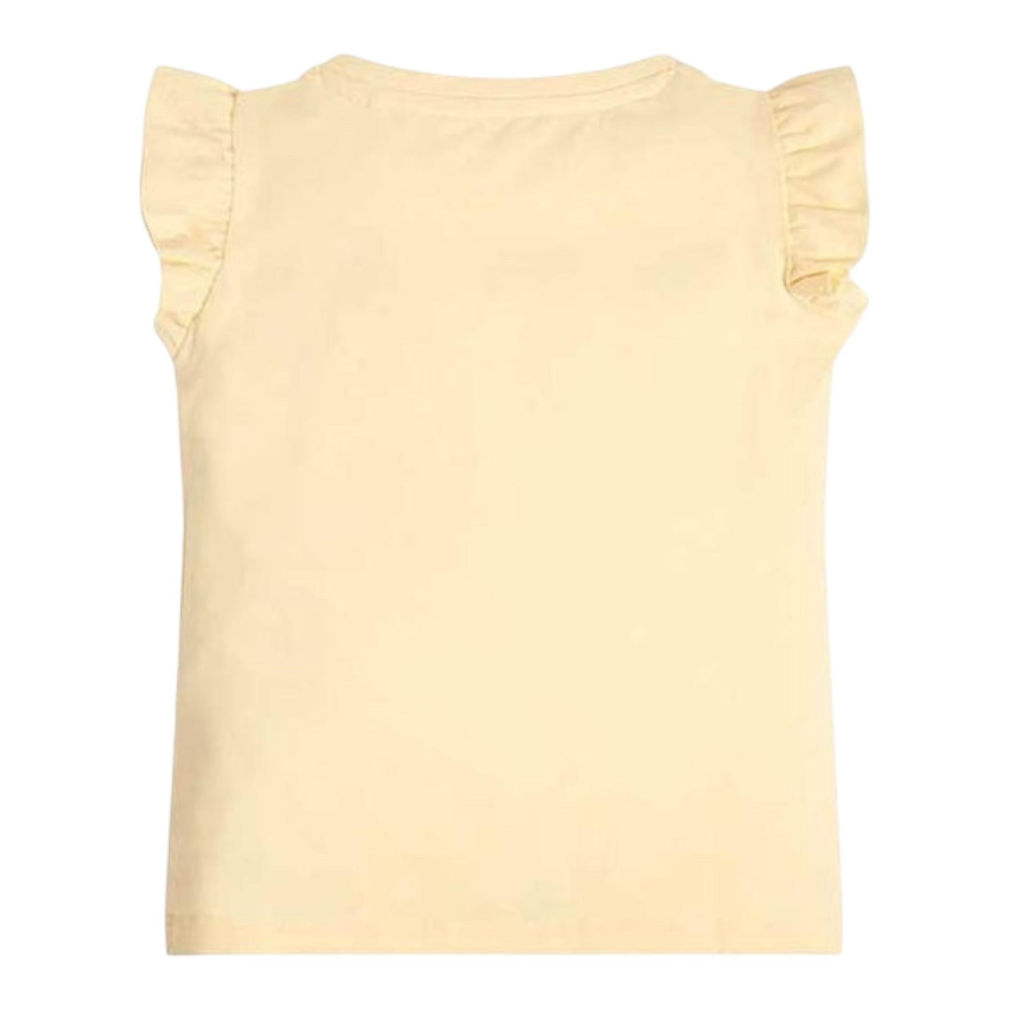 Guess T-Shirt Tinta Unita Girocollo con Stampa per Neonata K3GI11K6YW1 GIALLO GUESS 