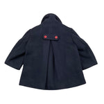 TRUSSARDI cappotto tinta unita con bottoni in contrasto Blu per Neonata TIA25203GC BLU TRUSSARDI 