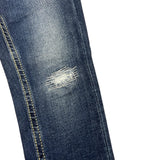 Dondup Jeans Tinta Unita con Girovita Regolabile per Neonata DFPA021 BLU DONDUP 