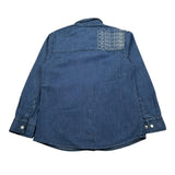 Cesare Paciotti Camicia Manica Lunga tinta unita con Taschino Blu per Bambino CMP0326J BLU CESARE PACIOTTI 