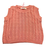 Vicolo Maglia Giromanica Tinta Unita con Trecce per Bambina 3146WY00158 PESCA VICOLO 