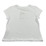 Manila Grace T-Shirt Girocollo Tinta Unita con Stampa per Bambina MG2642 BIANCO MANILA GRACE 