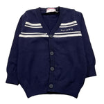 CESARE PACIOTTI cardigan tinta unita con logo Blu per Bambino MGP5361B BLU CESARE PACIOTTI 