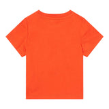 Stella Mccartney T-Shirt Rundhalsausschnitt Einfarbig Mit Kontrast-Print Orange Für Baby