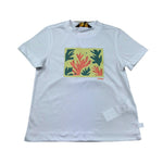 K-Way T-Shirt Girocollo Tinta Unita con Stampa per Bambina K2151RW BIANCO K-WAY 