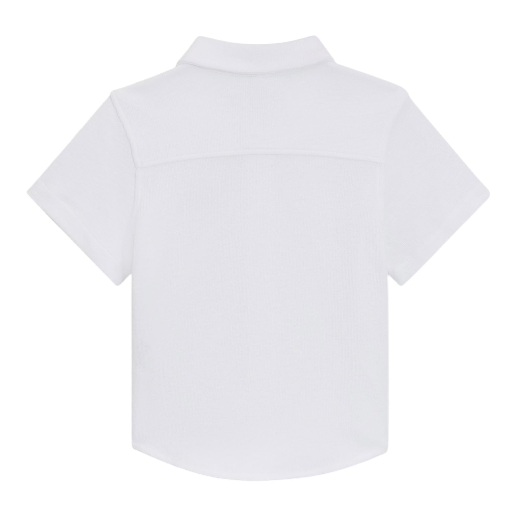 Boss Camicia Mezza Manica Tinta Unita per Neonato J52092XXN BIANCO BOSS 