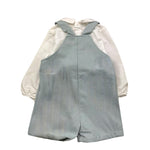 CALAMARO completo 2 pezzi camicia-salopettes Azzurro per Neonato 11074X AZZURRO CALAMARO 