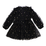 LIU JO abito manica lunga tinta unita in tulle Nero per Neonata KF4102N NERO LIU JO 