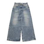 LU LU BY MISS GRANT jeans tinta unita modello a palazzo Azzurro per Bambina LL2313 AZZURRO LU LU BY MISS GRANT 