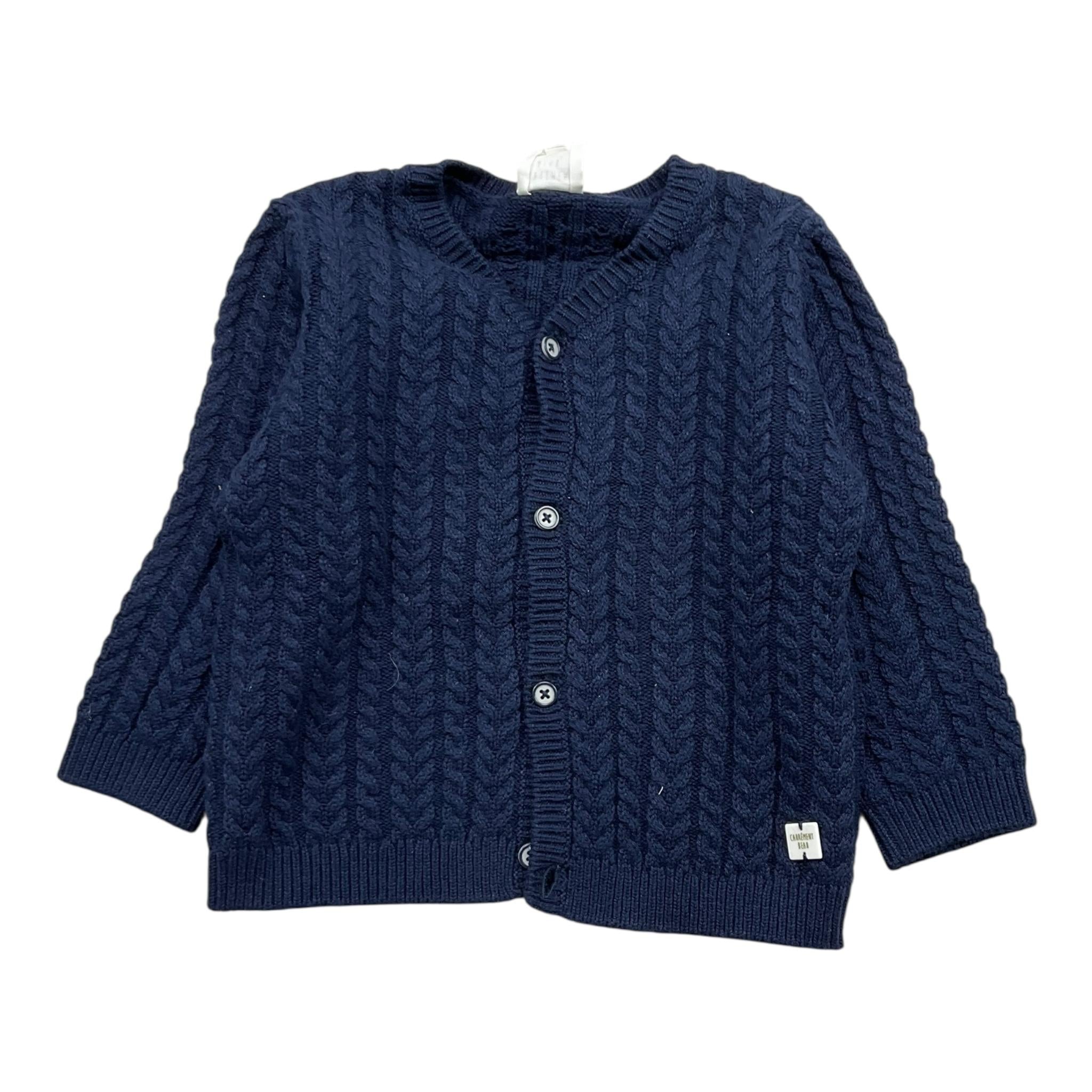 CARRE'MENT BEAU cardigan tinta unita con bottoni Blu per Neonato Y05182 BLU CARRE'MENT BEAU 