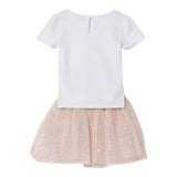 Guess Completo 2 Pezzi T-Shirt-Gonna per Neonata A5RG00K6YW0 BIANCO/ROSA GUESS 