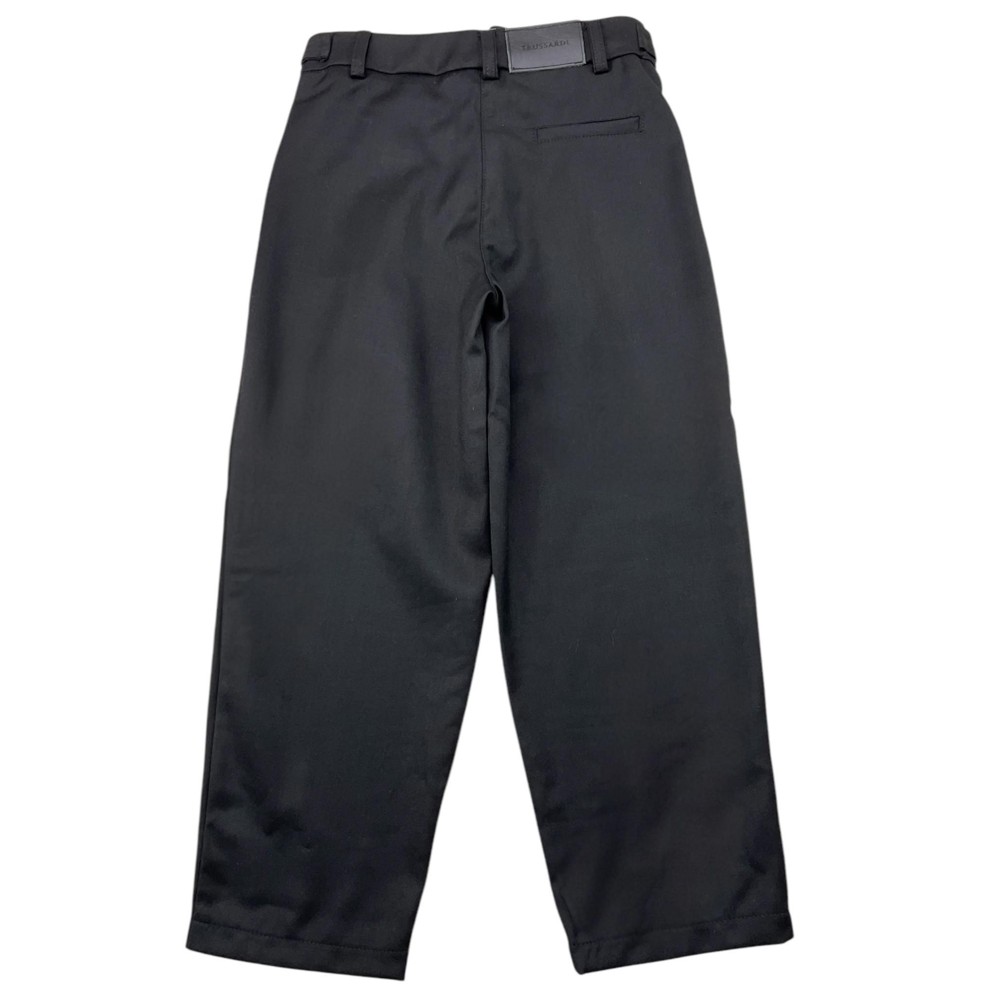 TRUSSARDI pantalone tinta unita con girovita regolabile Nero per Bambina TGA25087PA NERO TRUSSARDI 