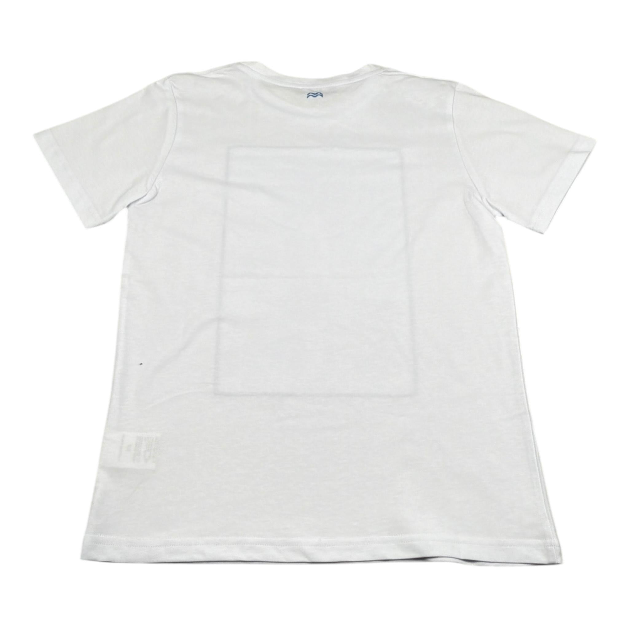 Move T-Shirt Girocollo Tinta Unita con Stampa per Bambino BIAGRECIA BIANCO MOVE 