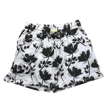 Yours Girl Zweifarbige Shorts mit Muster und elastischer Taille Weiß für Mädchen